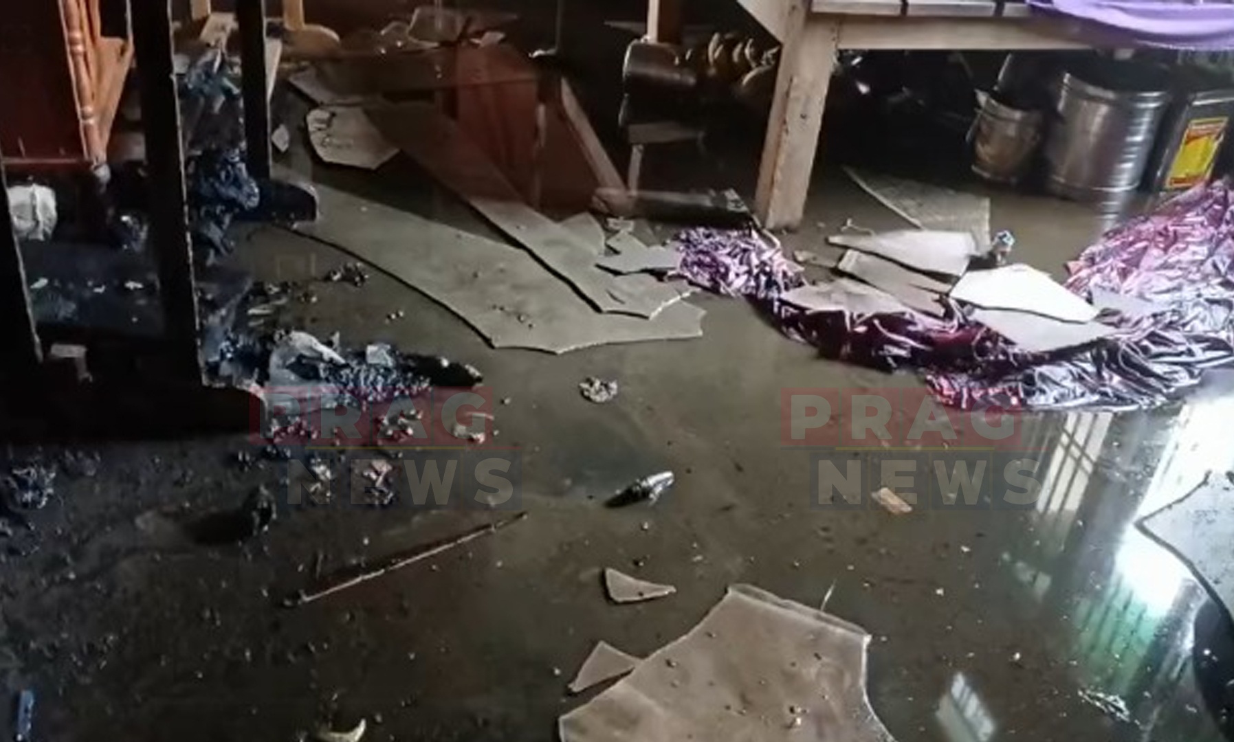 Massive Fire in Juria Destroys Homes, Warehouse and Factory; Losses Run into Crores