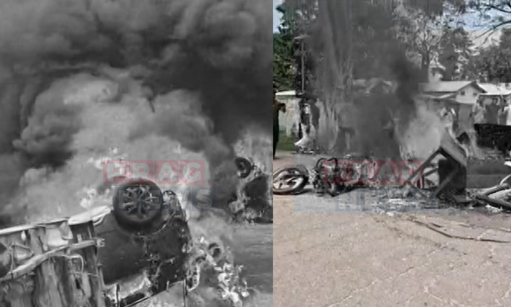 Violence Erupts at Indo-Bhutan Border: Vehicles Torched, Police Use Tear Gas in Chirang