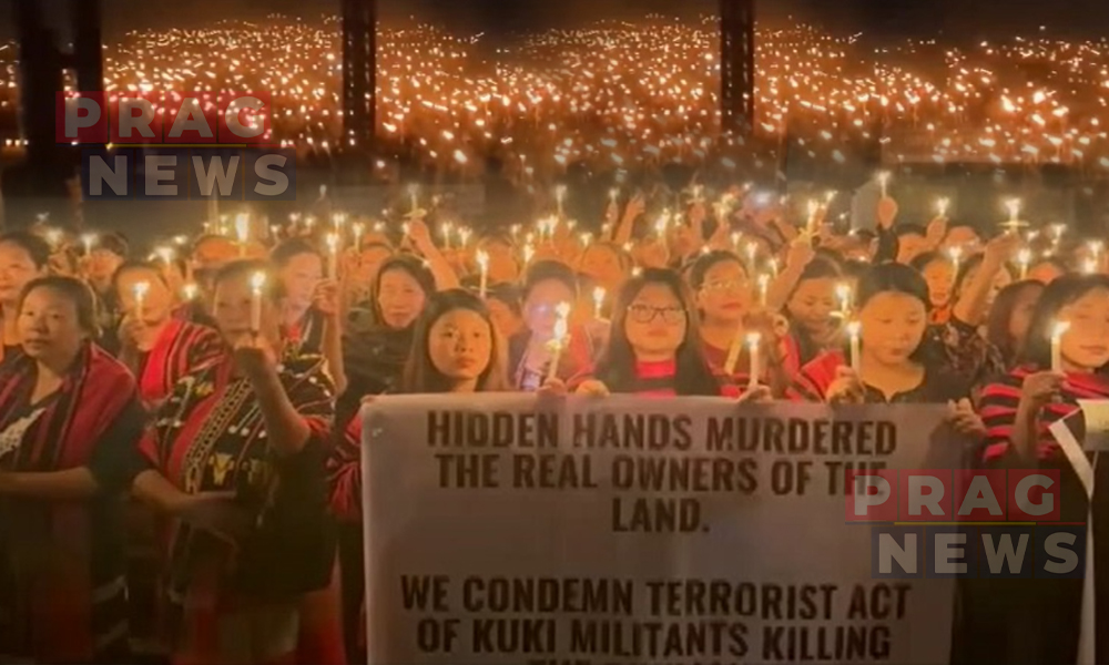 “Candlelight Vigil in Imphal Honors Ukhrul Victims; Naga Leaders Call for Peace and Justice”