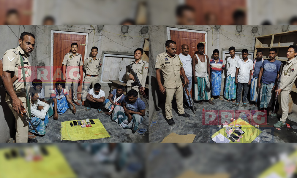 Dhing Police Busts Major Gambling Racket: Seven Arrested