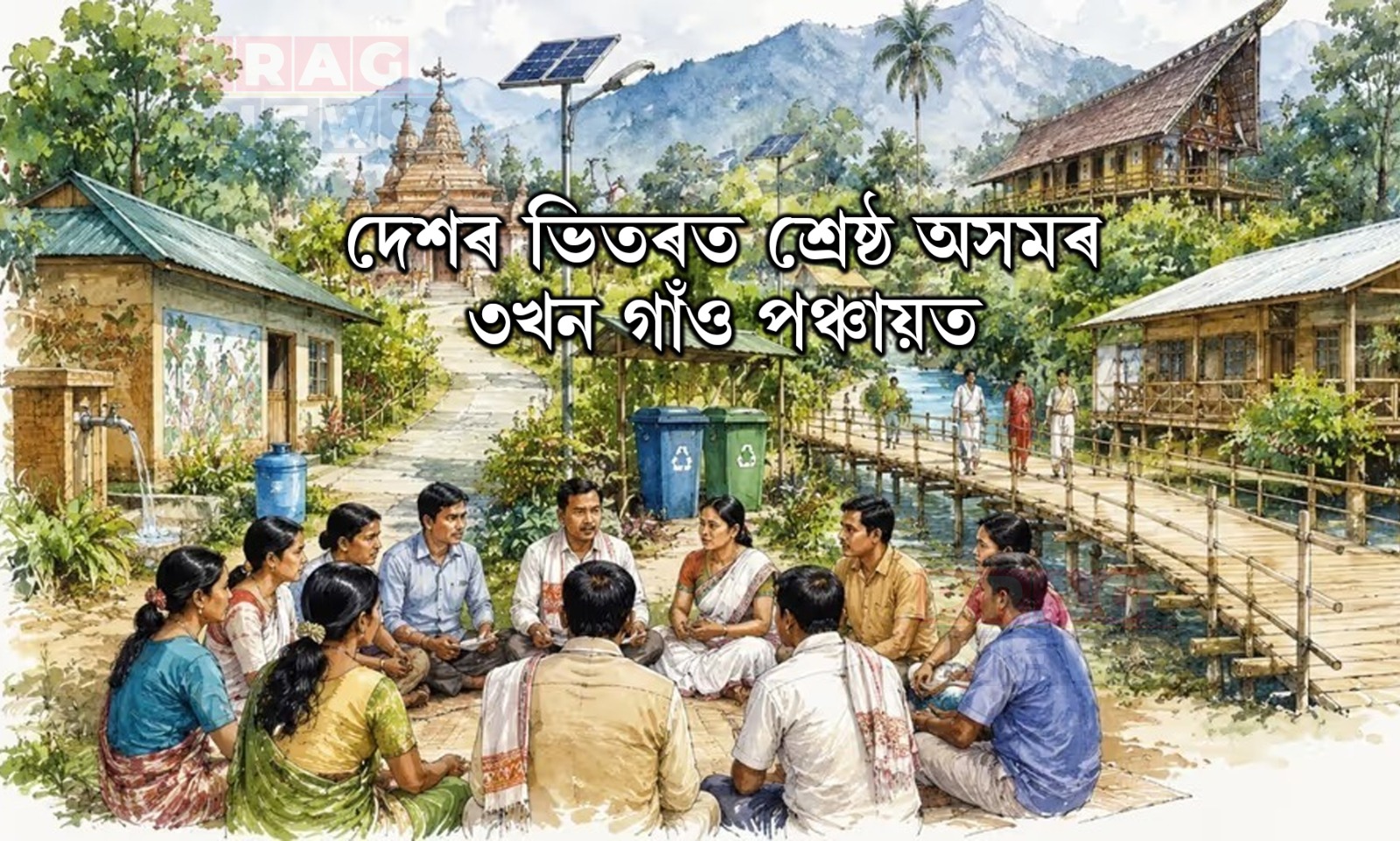 গ্ৰাম্য উন্নয়নৰ ক্ষেত্ৰত উজলিল অসম; দেশৰ ভিতৰতে শ্ৰেষ্ঠ অসমৰ ৩খন গাঁও পঞ্চায়ত