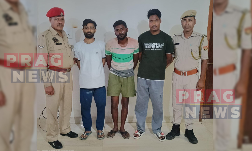 Basistha Police Arrests Three Notorious Robbers after High-Speed Chase in Guwahati