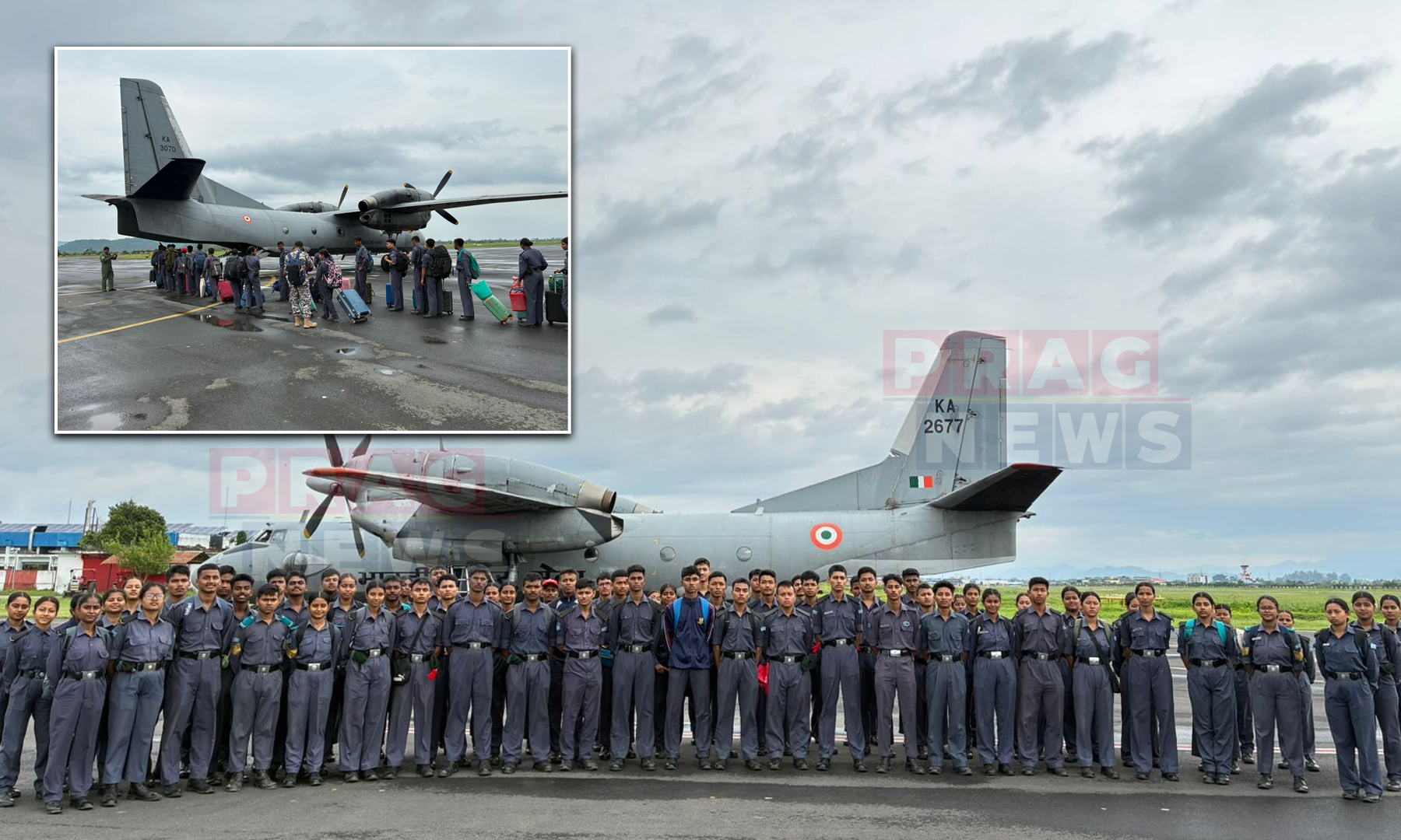 NCC Cadets Safely Evacuated from Imphal by Indian Air Force amidst Road Closure