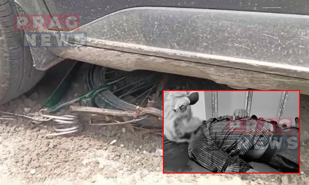 Serious Accident on NH-27: Elderly Cyclist Critically Injured in Bongaigaon