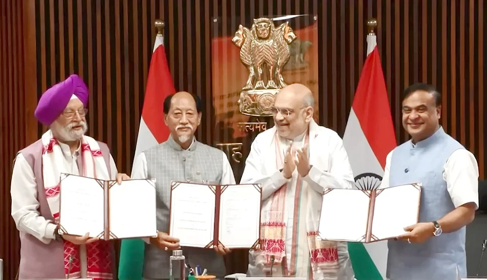 Centre, Assam, and Nagaland Sign Landmark Agreement