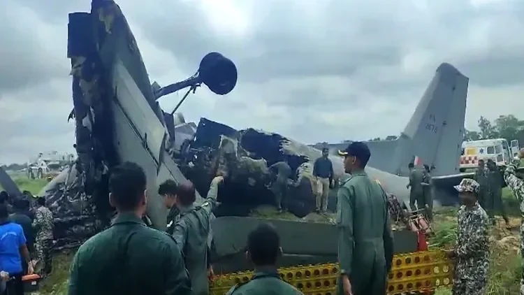 IAF AN-32 Aircraft Crashes During Landing at Assam's Jorhat Airbase