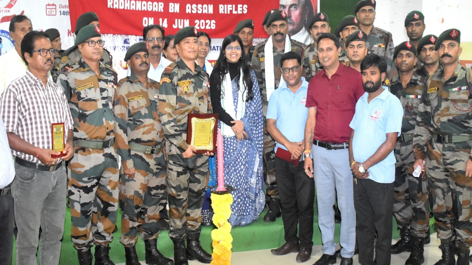 ত্ৰিপুৰাত অসম ৰাইফলছৰ উদ্যোগত ৰক্তদান শিবিৰ, বিশ্ব ৰক্তদাতা দিৱস পালন