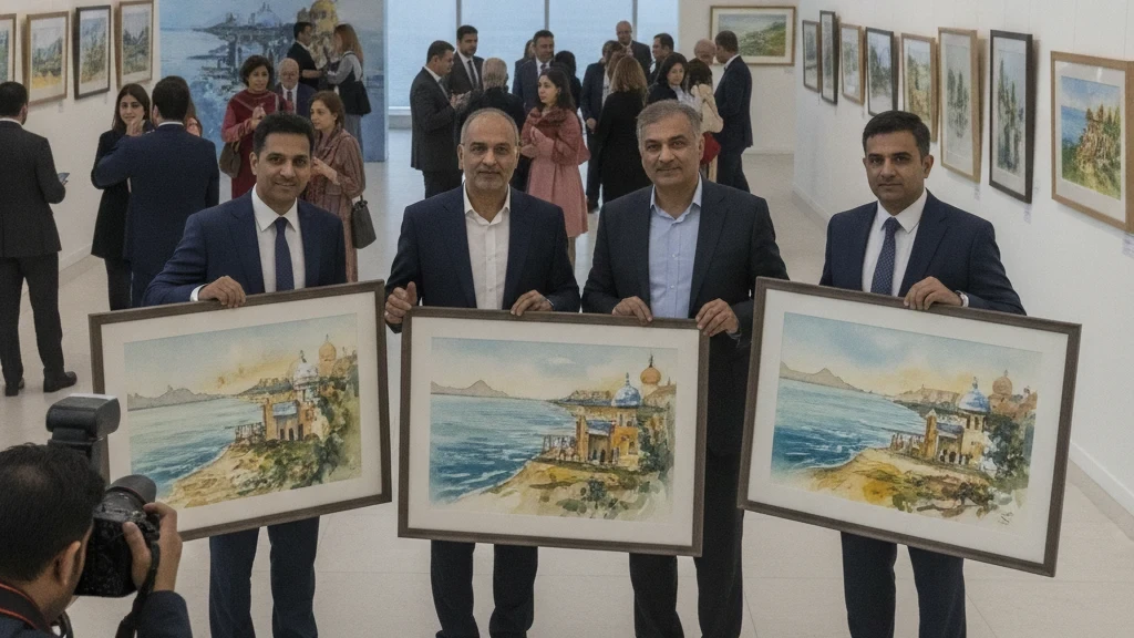 Indian Watercolour Artists Bolster Cultural Diplomacy at Azerbaijan Festival