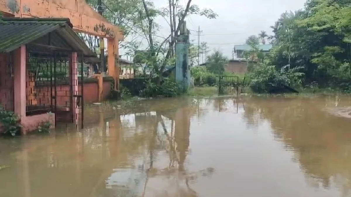 Artificial Floods Inundate Ledo Educational Institutions Amid Heavy Rainfall in Assam