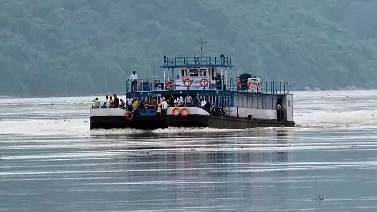 Rising Brahmaputra Halts Guwahati Ferry Services, Stranding Ambubachi Pilgrims