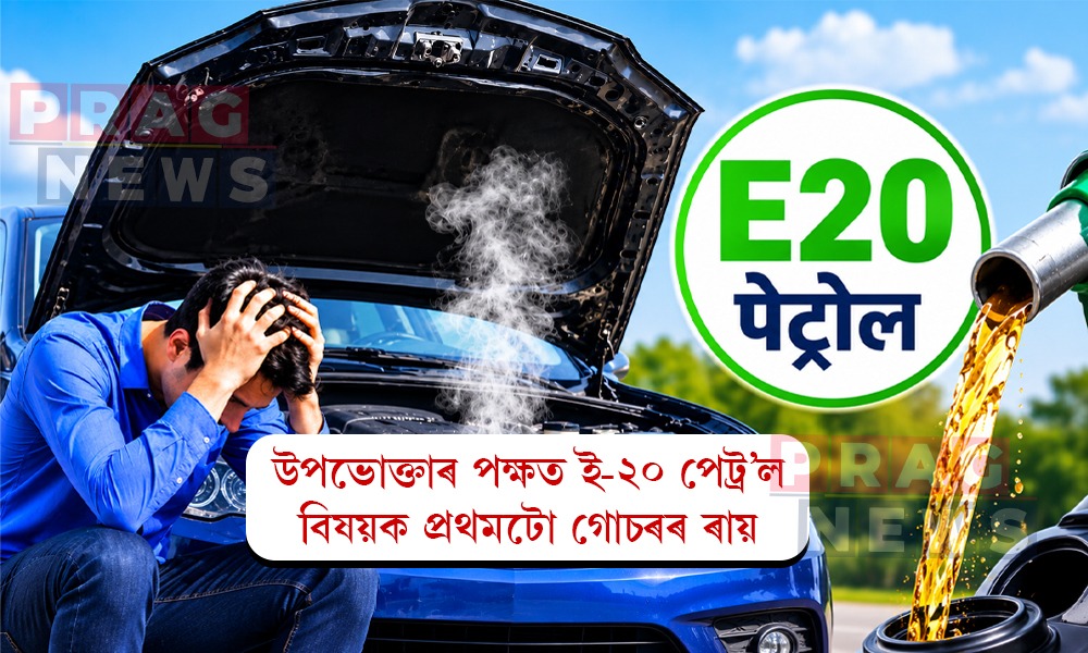 উপভোক্তাৰ পক্ষত ই-২০ পেট্র’ল বিষয়ক প্রথমটো গোচৰৰ ৰায়