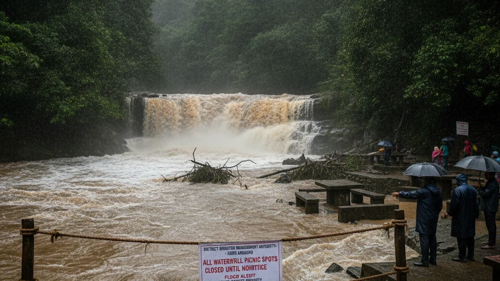 Karbi Anglong Shuts Waterfall Picnic Spots Indefinitely Amidst Assam Flood Crisis