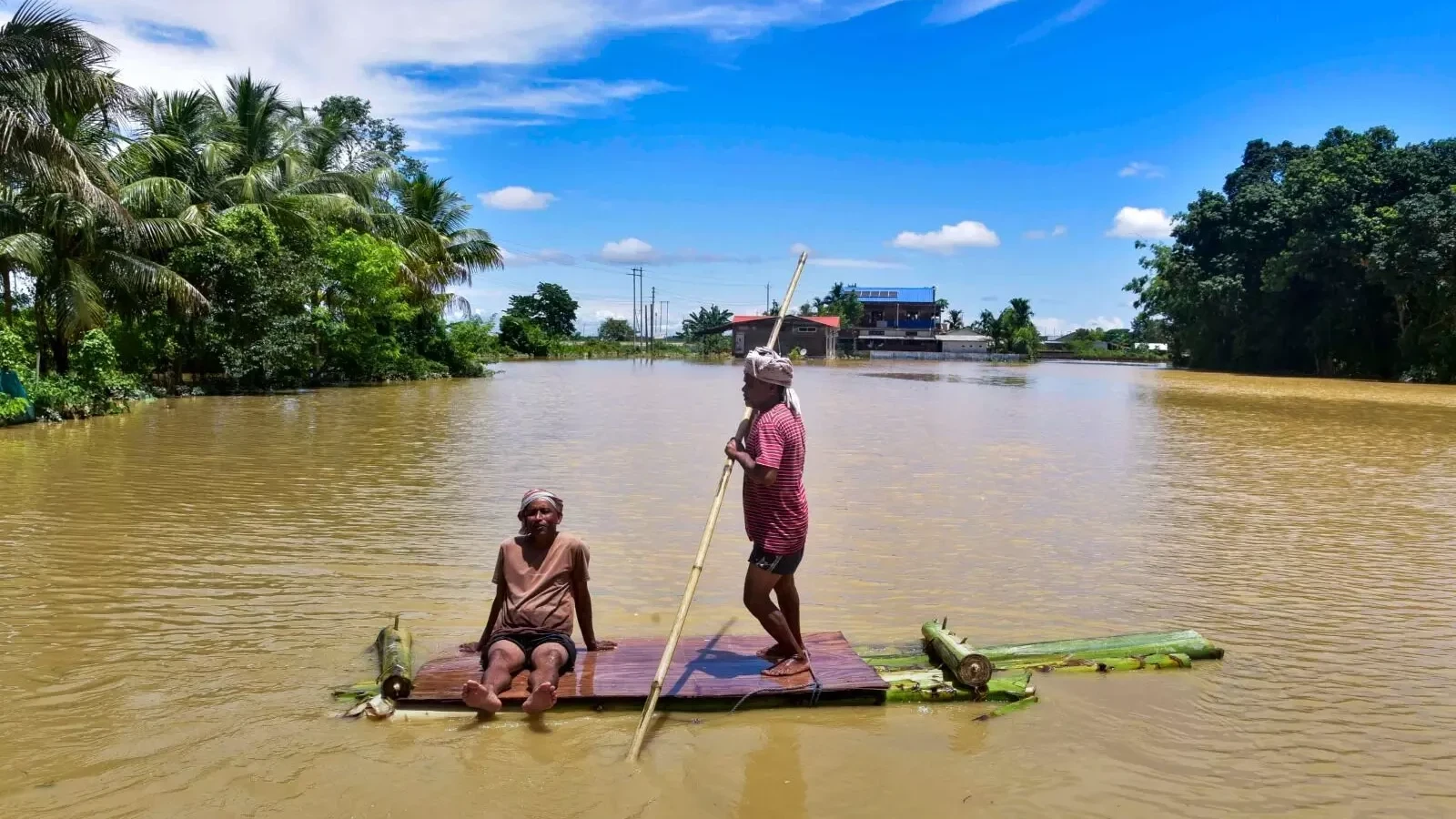 Clinging to Life: Upper Assam Flood Victims Face Unprecedented Dikhow Fury