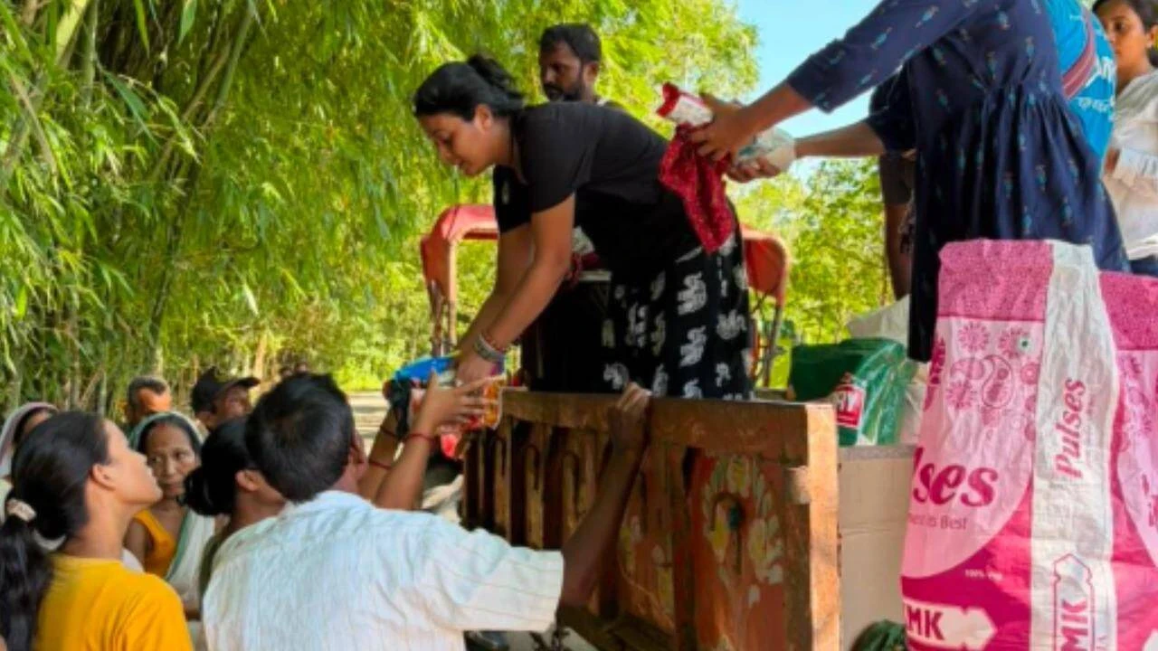 Four Assam Women Spearhead Relief Efforts in Flood-Ravaged Upper Assam