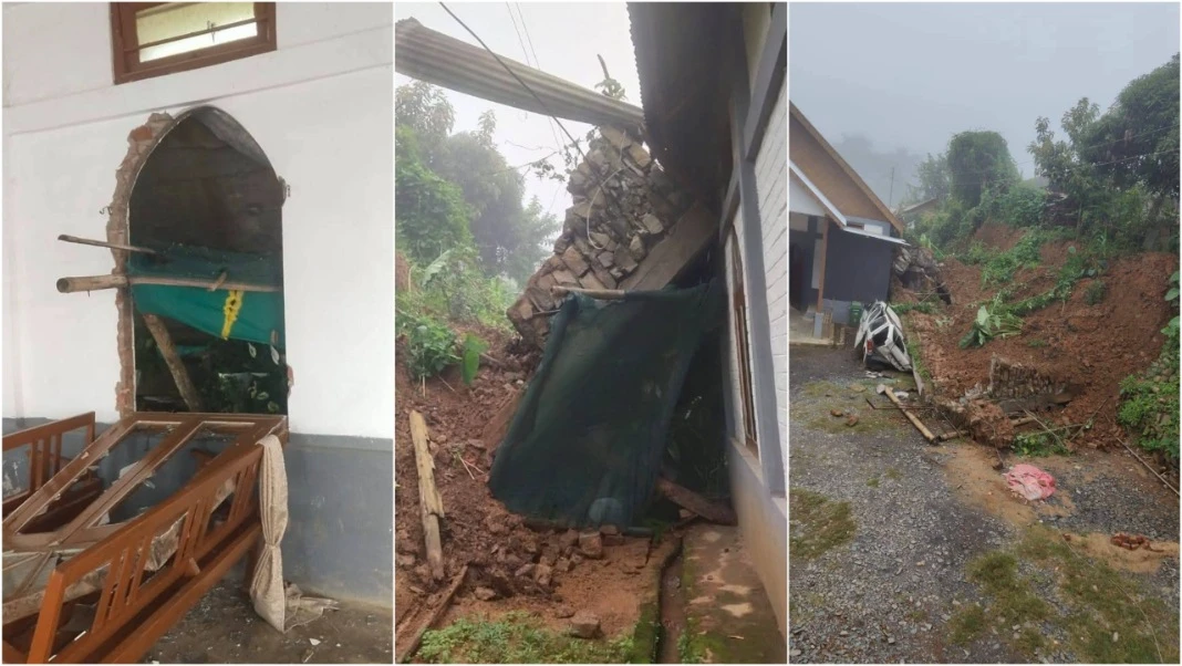 Nagaland: Meluri Church Damaged by Landslide as Monsoon Intensifies