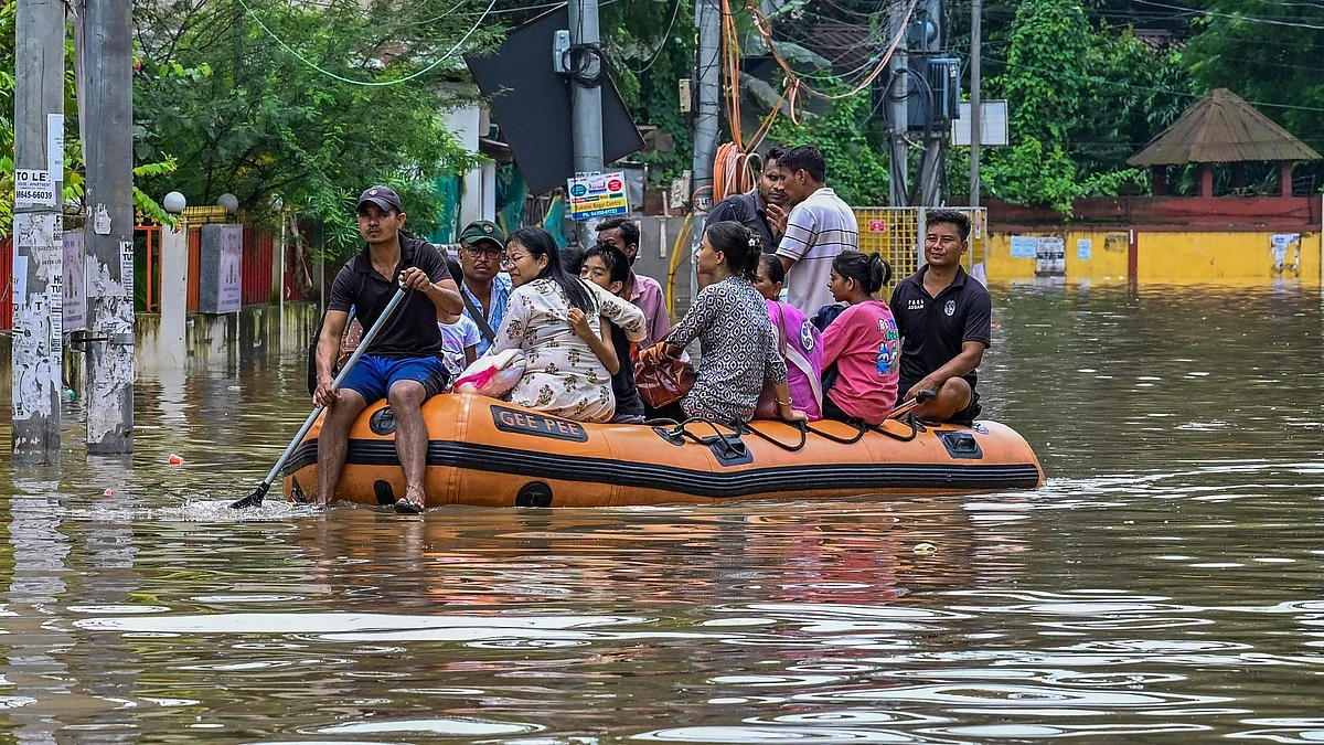 Assam Grapples with Monsoon Fury: Nearly 2 Lakh Displaced Amid Widespread Flooding