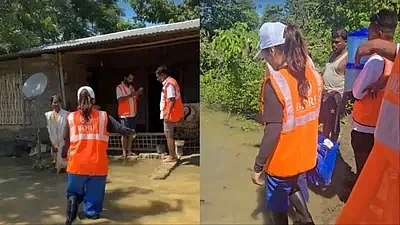 বলিউডৰ তাৰকা ভূমী পেডনেকাৰৰ শিৱসাগৰত বানাক্ৰান্তক সহায়ৰ হাত