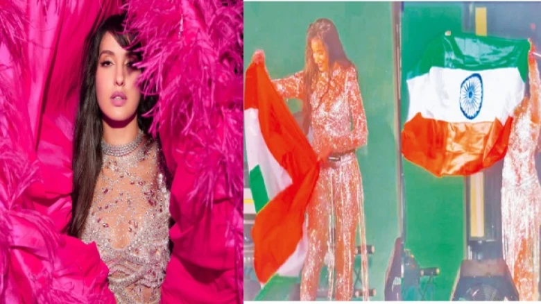 FIFA Fan fest: Nora Fatehi is brutally trolled for holding the National Flag upside down