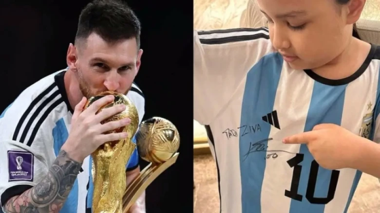 Star Footballer Lionel Messi Gifted Signed 'Para Ziva' Argentina Jersey To MS Dhoni's Daughter Ziva