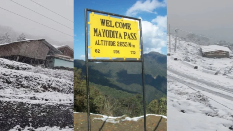 Arunachal Pradesh bans tourists from visiting Mayodiya Pass following the first snowfall this season