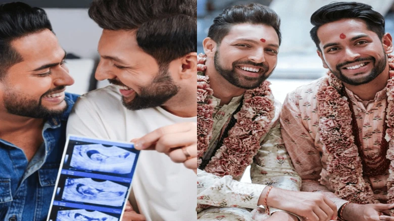 Gay couple who went viral for traditional Hindu wedding expecting their first child