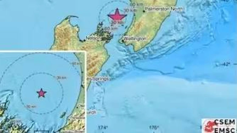 New Zealand: Strong earthquake of magnitude 6.1 jolts north west of Wellington