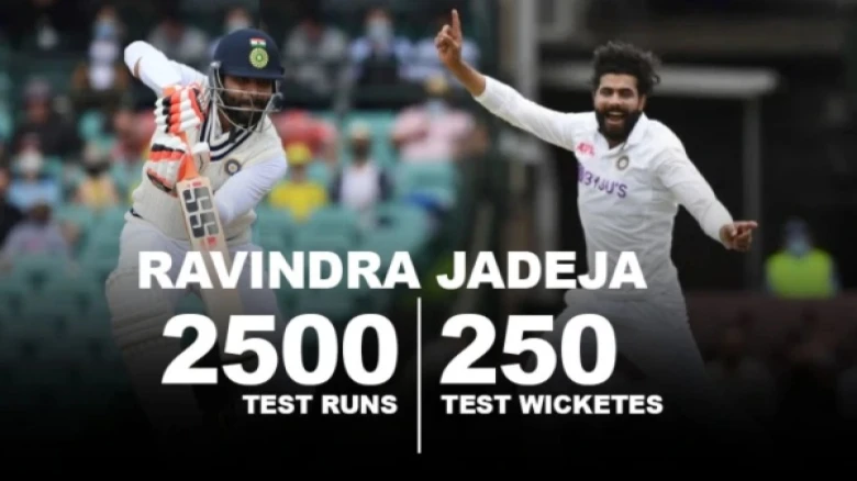 Ravindra Jadeja becomes second fastest Test player to reach 2500 runs and 250 wickets against Australia