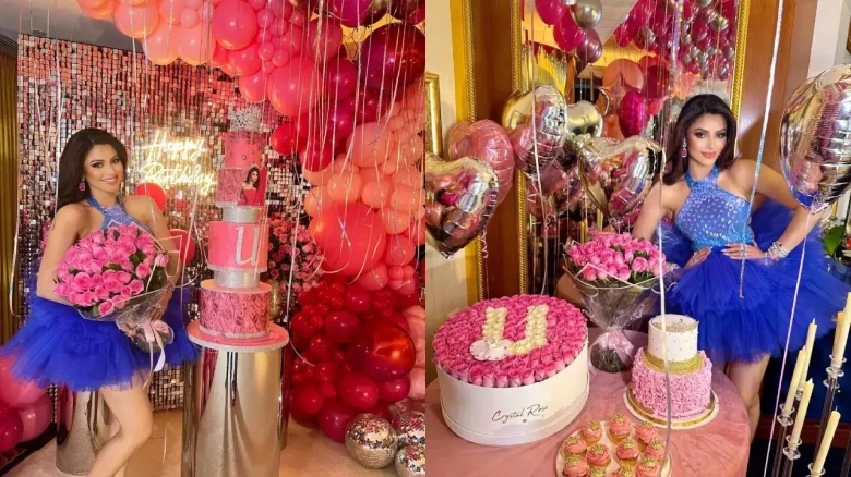 Diamond studded roses, 24-carat gold cupcakes: Urvashi Rautela spends Rs 93 lakh on her birthday bash