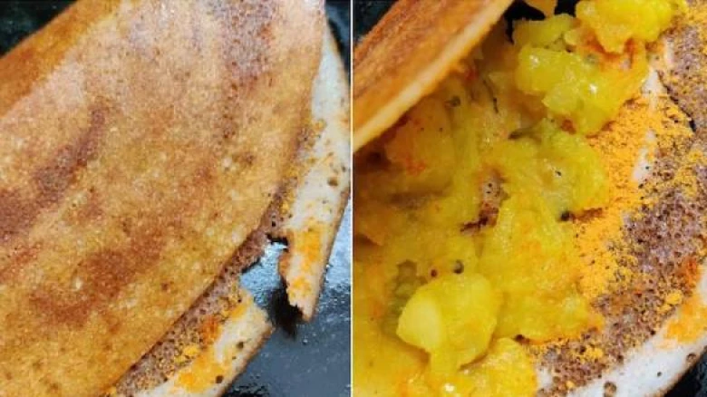 Man receives dosa and potato filling separately from Mumbai eatery. What he did next has impressed Twitteratti