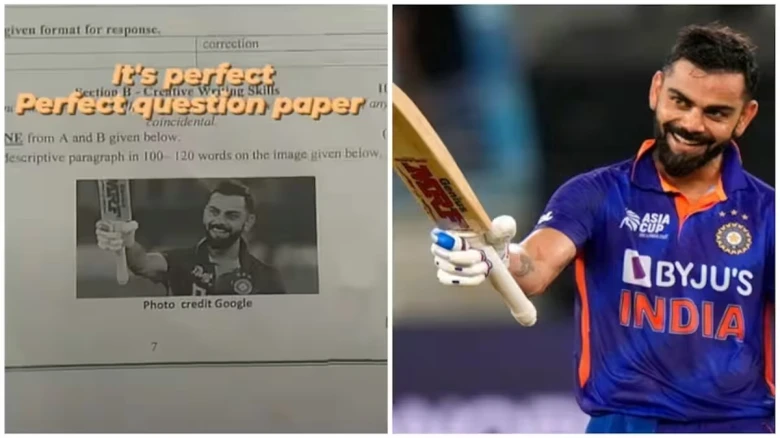 Virat Kohli’s Picture in Class 9 English Exam Paper Goes VIRAL