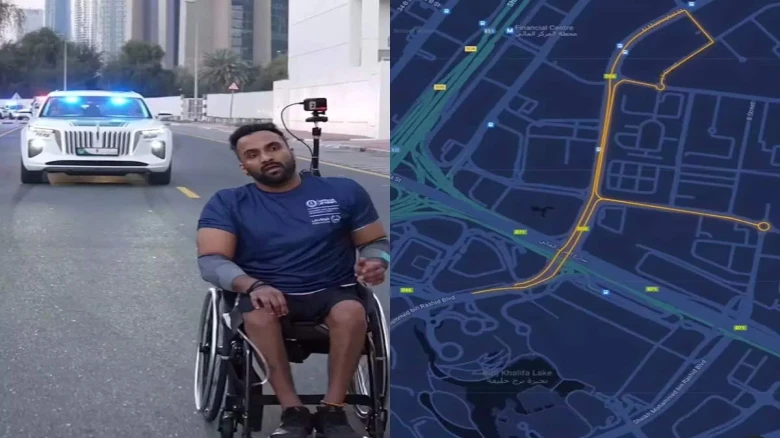 Artist with mobility disabilities sets Guinness World Record for biggest GPS drawing