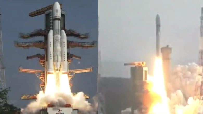ISRO launches the LVM3, India's largest rocket, carrying 36 satellites
