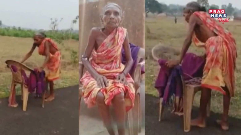 জীৱন যুদ্ধ: এখন ভঙা চকীক সাৰথি কৰি উৎকট গৰমত খালী ভৰিৰে খোজ লৈছে এগৰাকী বৃদ্ধা, কিন্তু কিয়?