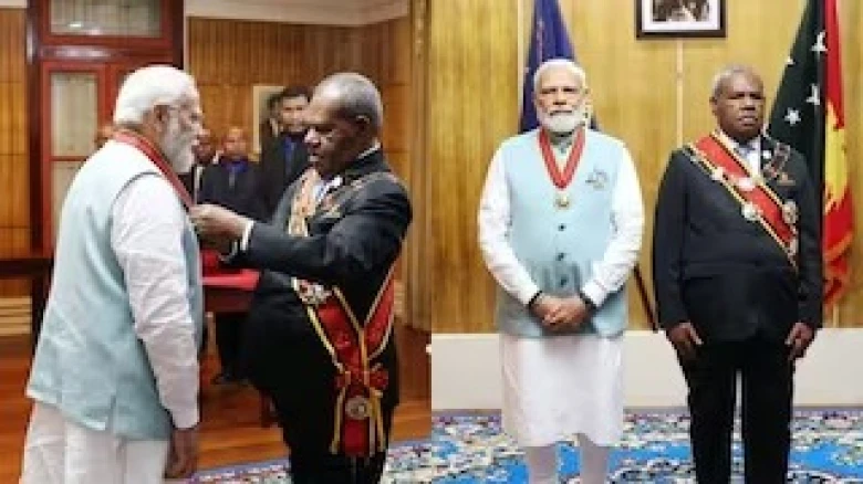 PM Modi conferred with Papua New Guinea's highest civilian award