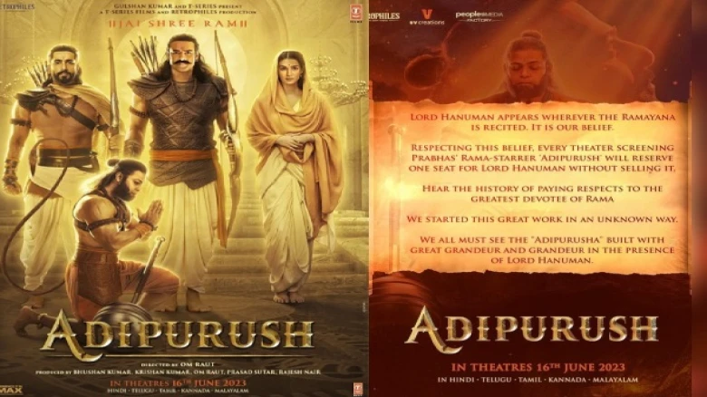 Honouring Audience's belief 'Adipurush' crew books one seat for Lord Hanuman in every theatre