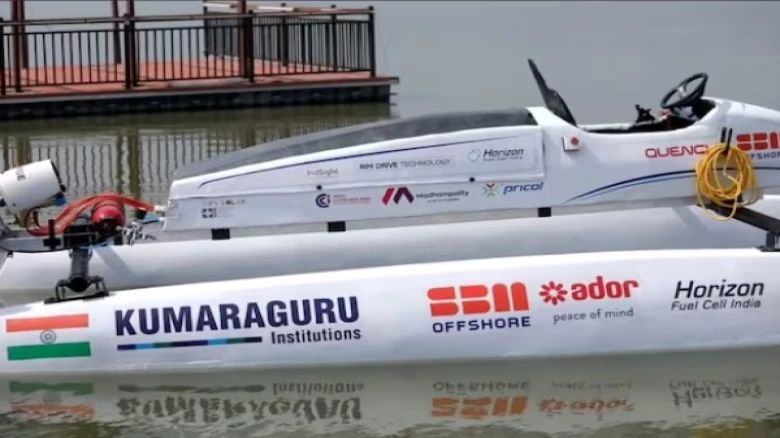 Innovative budding minds, 10 Tamil Nadu students created a Hydrogen fuel cell powered boat to race at global competition