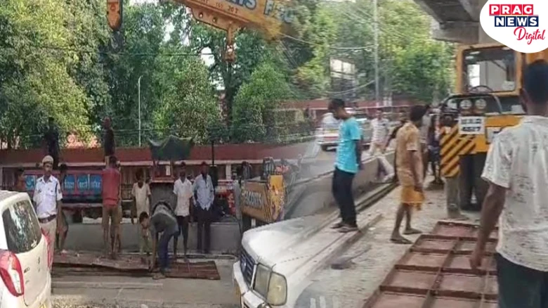 Guwahati: 2 injured after a slab falls from under-construction Maligaon Flyover