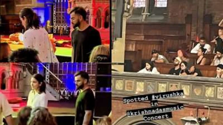 Anushka Sharma-Virat Kohli attend Krishna Das Kirtan show in London | Photos, Videos