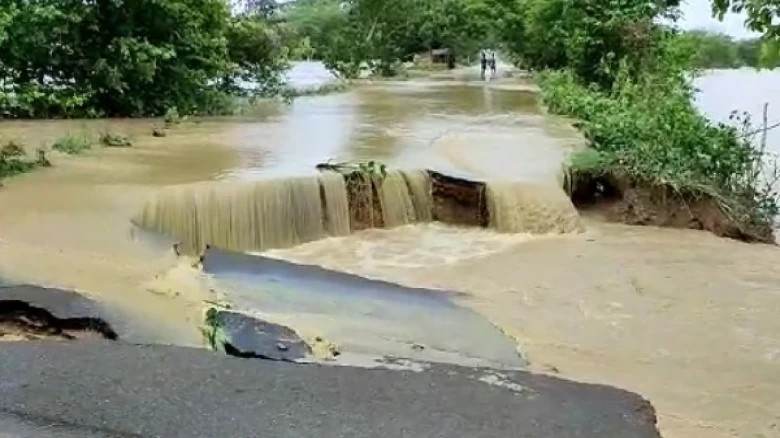 Kopili River reaches danger level, putting Assam's Kampur in perilous condition