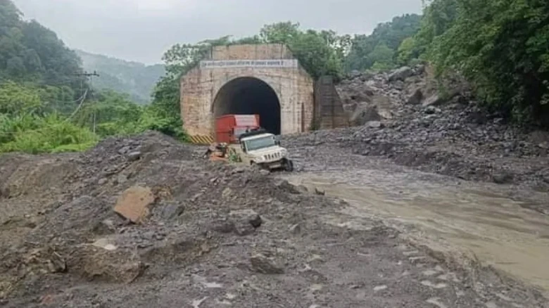 Meghalaya: Landslide blocks Sonapur Tunnel, police say avoid route