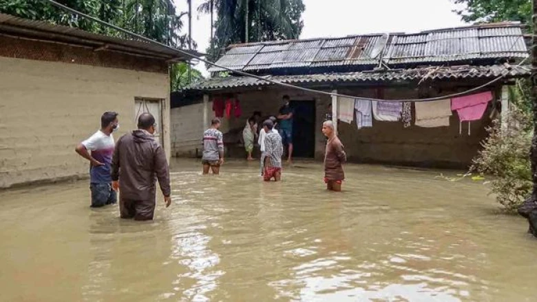 Assam: Flood situation remains alarming; IMD forecasts heavy rainfall