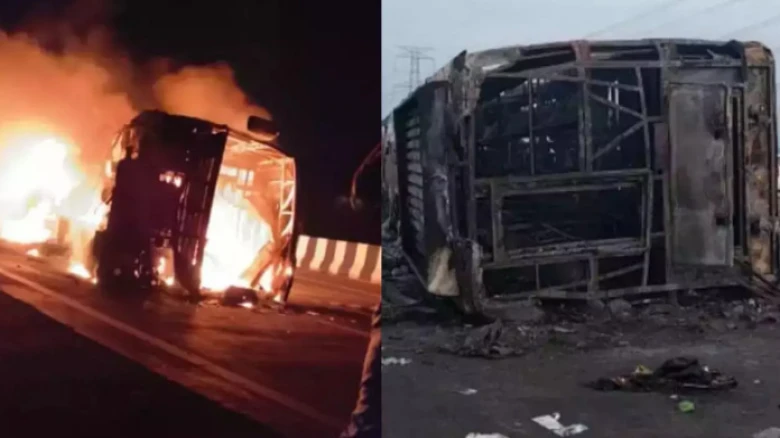 Maharashtra: 25 people killed after bus catches fire on Samruddhi Mahamarg Expressway