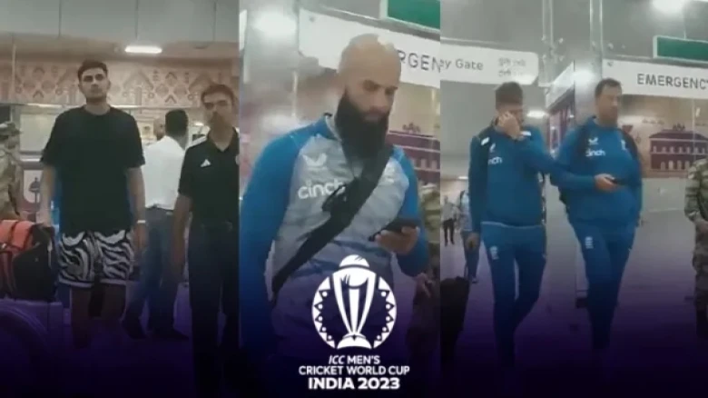 England Cricket Squad arrives in Guwahati ahead of a World Cup warm-up match against India