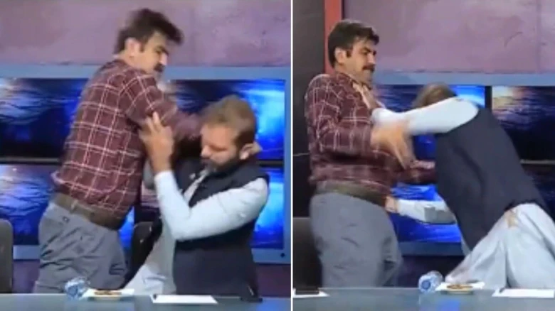 Pakistani politicians slap, Kick each other on live TV show amid heated debate