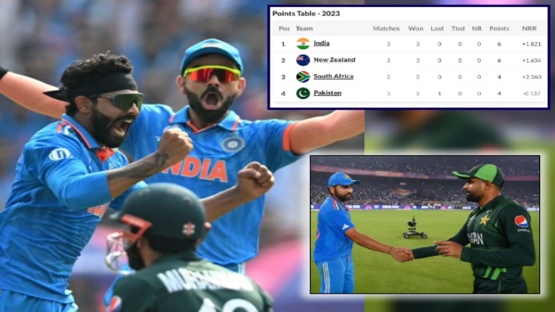 ICC World Cup 2023: India stands No.1 in points tally pulling New Zealand, SA down after defeating Rivalry team Pakistan