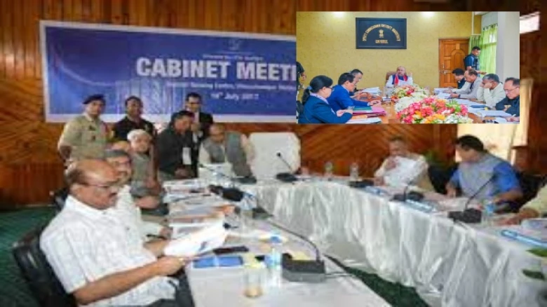 First Cabinet meeting held in the Ukhrul district of Manipur, bordering Myanmar in presence of CM N Biren Singh
