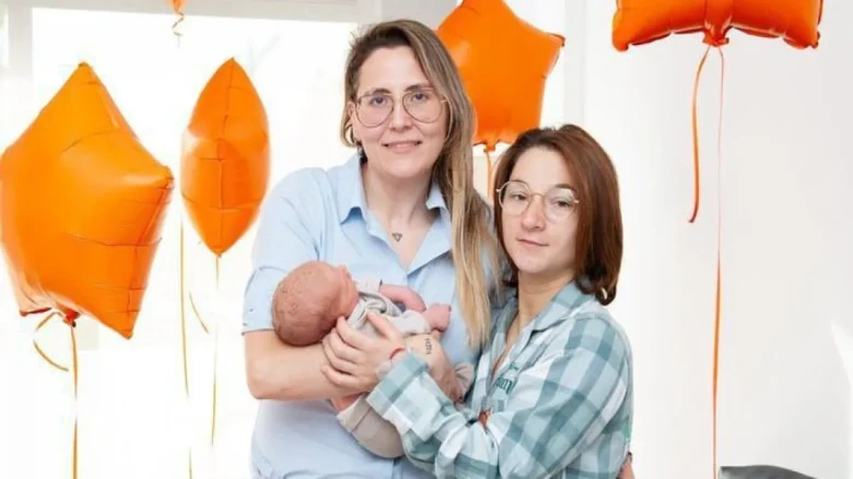 Same Sex Couple Give Birth to Baby Boy They Both Carried
