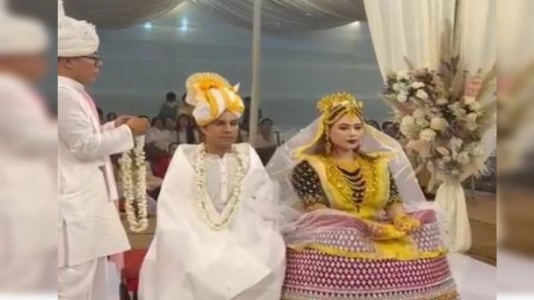 In a Traditional Meitei Ceremony Actors Randeep Hooda And Lin Laishram tied the knots| Watch