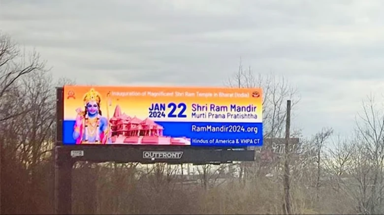 40 billboards displaying Ram Mandir put up in 10 US states ahead of inauguration