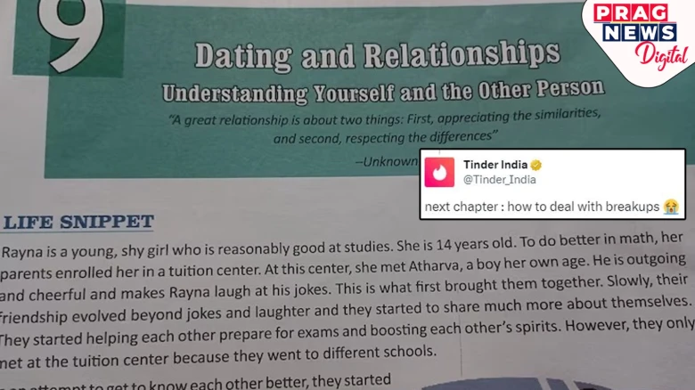 This CBSE Class 9 book has a Chapter on 'Dating and Relationships', check how Tinder India reacts